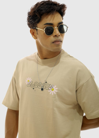 Blossom Beige Unisex Oversized T-shirt