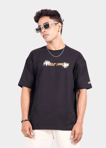Know Your Worth Black Unisex Oversized T-shirt