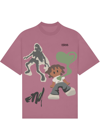 End Pink Mauve Unisex Oversized T-shirt